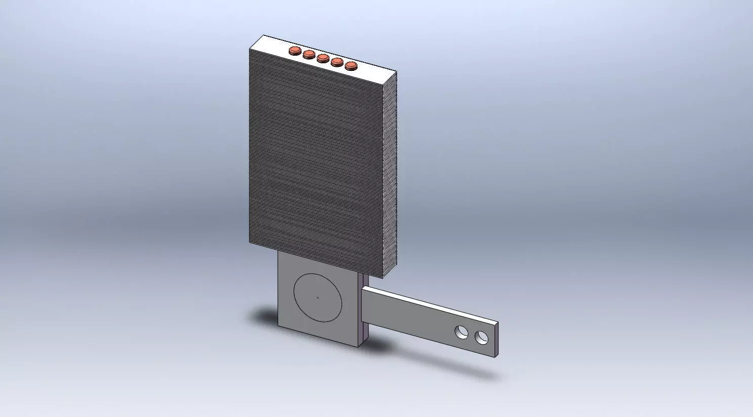 Thyristor Cooler Free 3D model