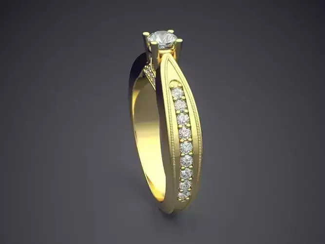 Ring With Diamonds Gjart A-49
