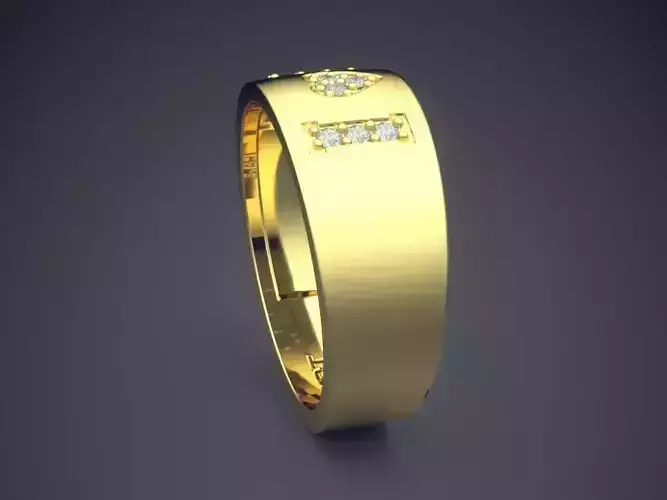 Engraved I Love You Ring With Diamonds Gjart A-470