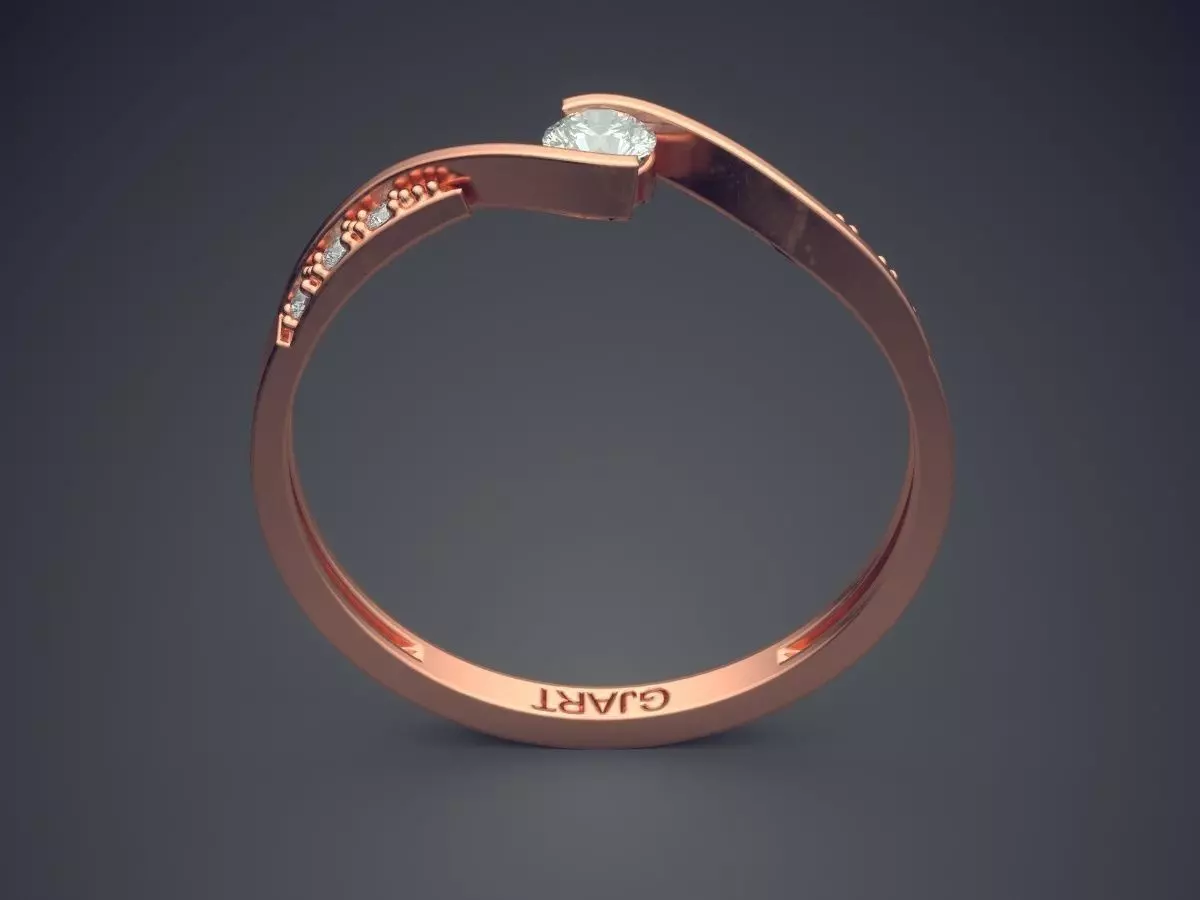 Ring Gjart A-466 3D print model_2