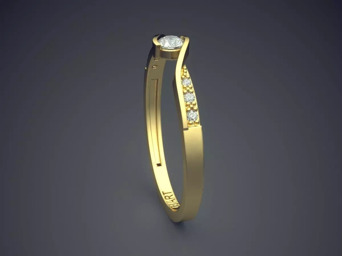 Ring Gjart A-466 3D print model_3