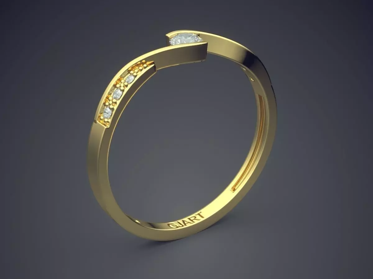 Ring Gjart A-466 3D print model_0