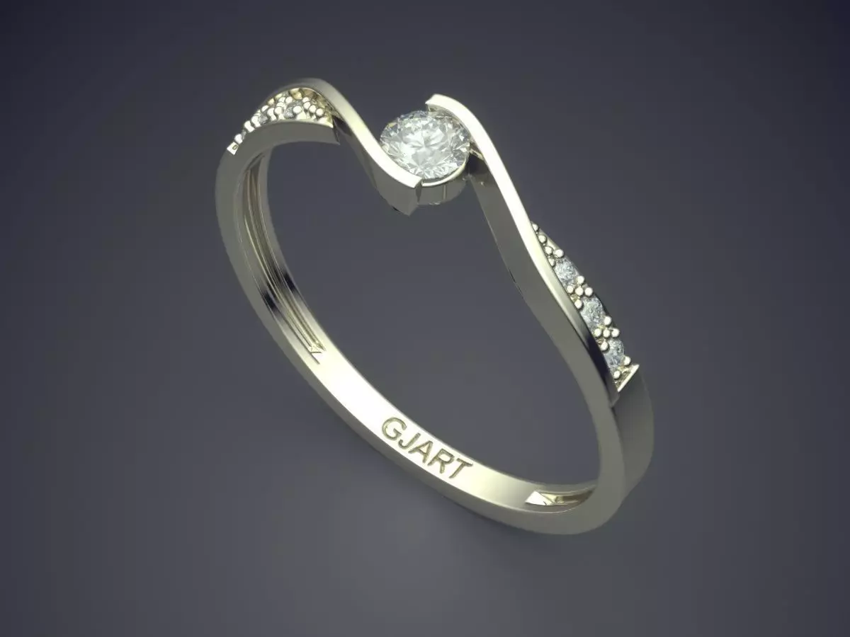 Ring Gjart A-466 3D print model_1