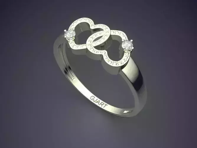 Unique Heart-shaped Ring Gjart A-463