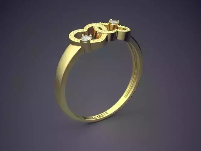 Unique Heart-shaped Ring Gjart A-463