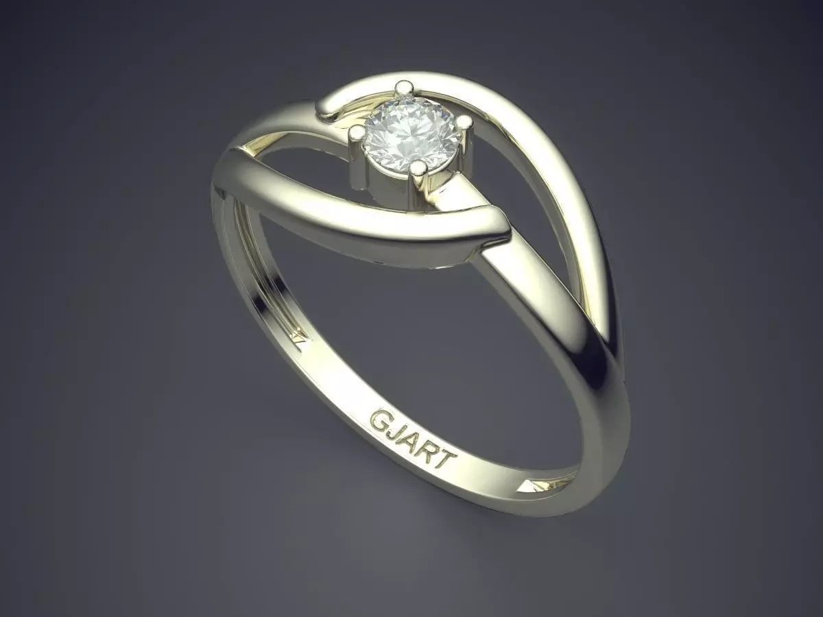 Ring Gjart A-458 3D print model_1