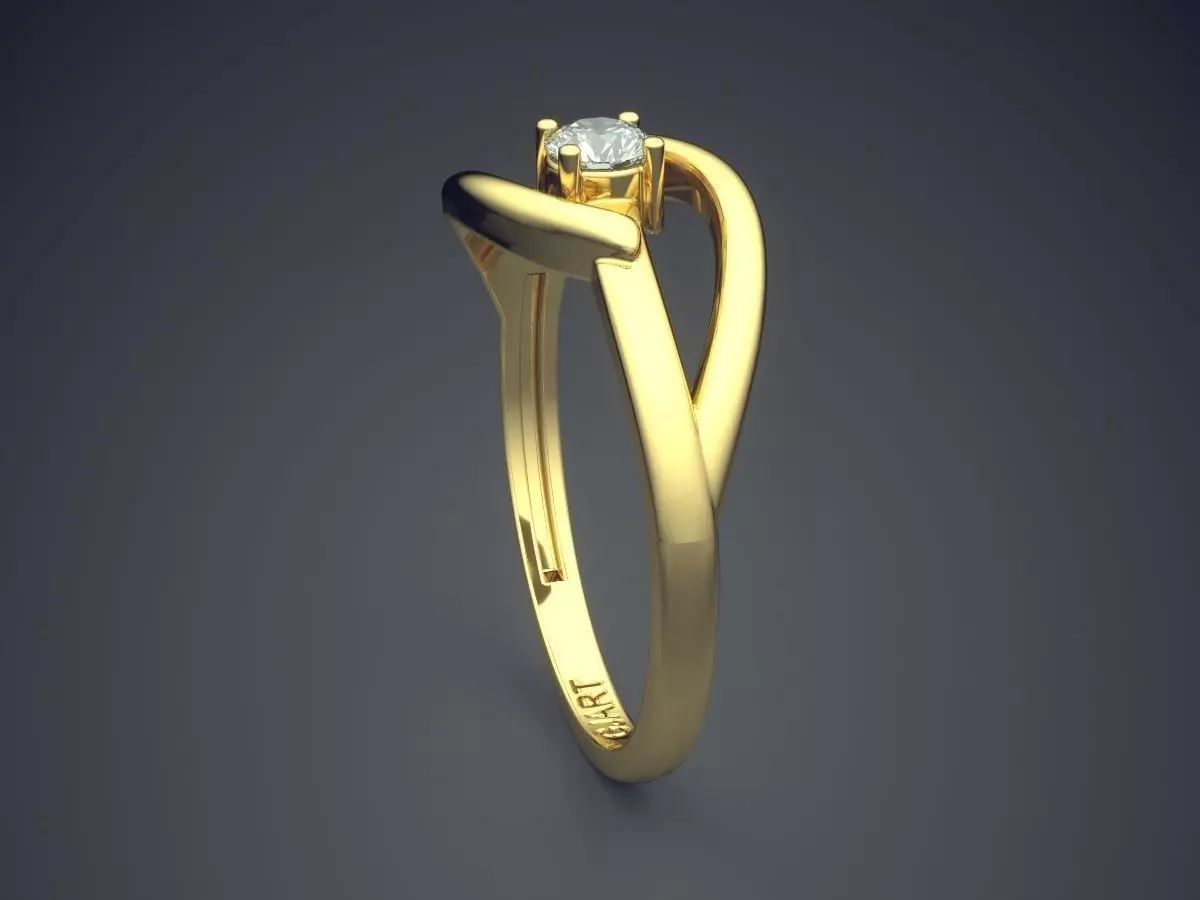 Ring Gjart A-458 3D print model_3