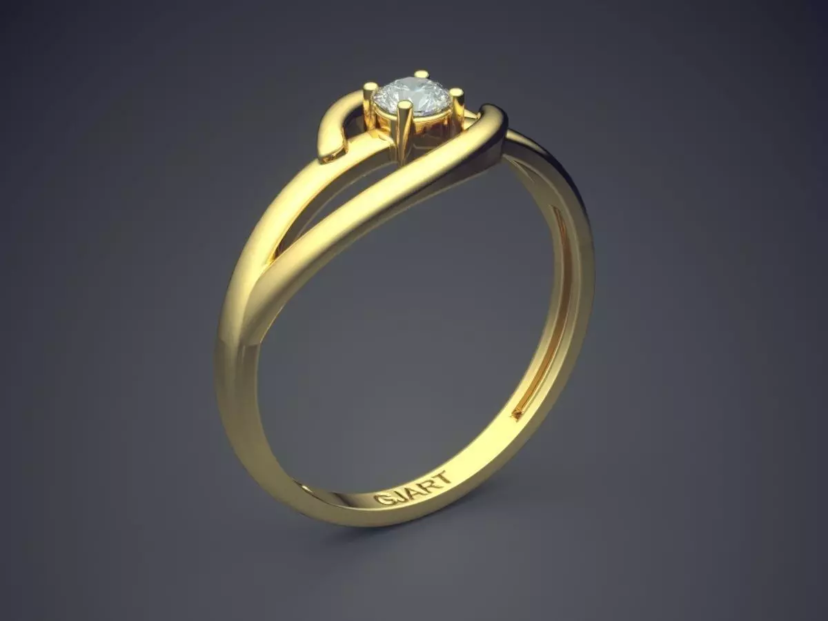 Ring Gjart A-458 3D print model_0