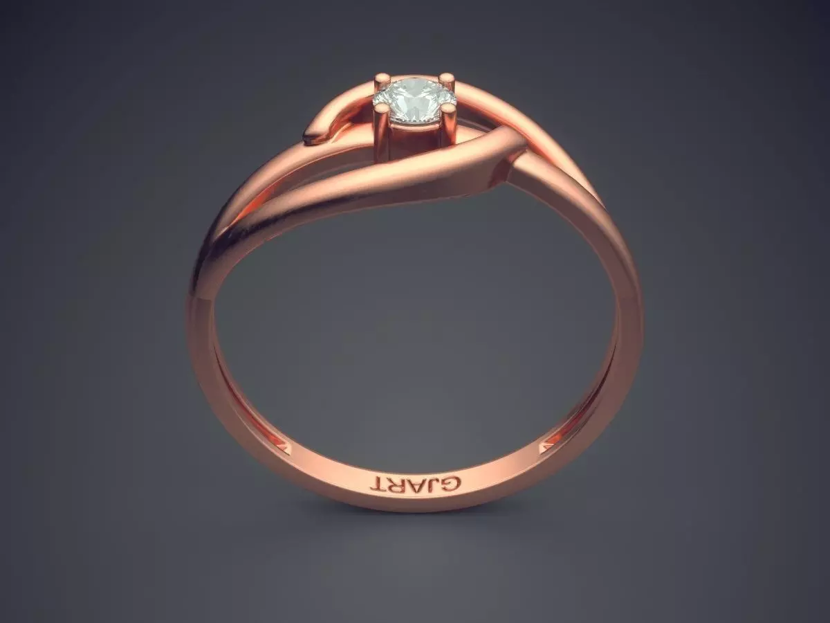 Ring Gjart A-458 3D print model_2