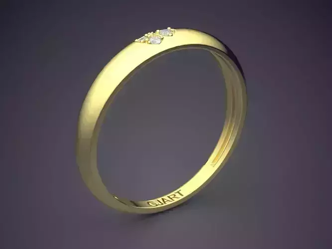 Ring With Few Diamonds Gjart A-454