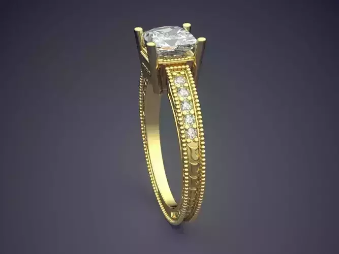 Luxurious Ring With Diamonds A-45