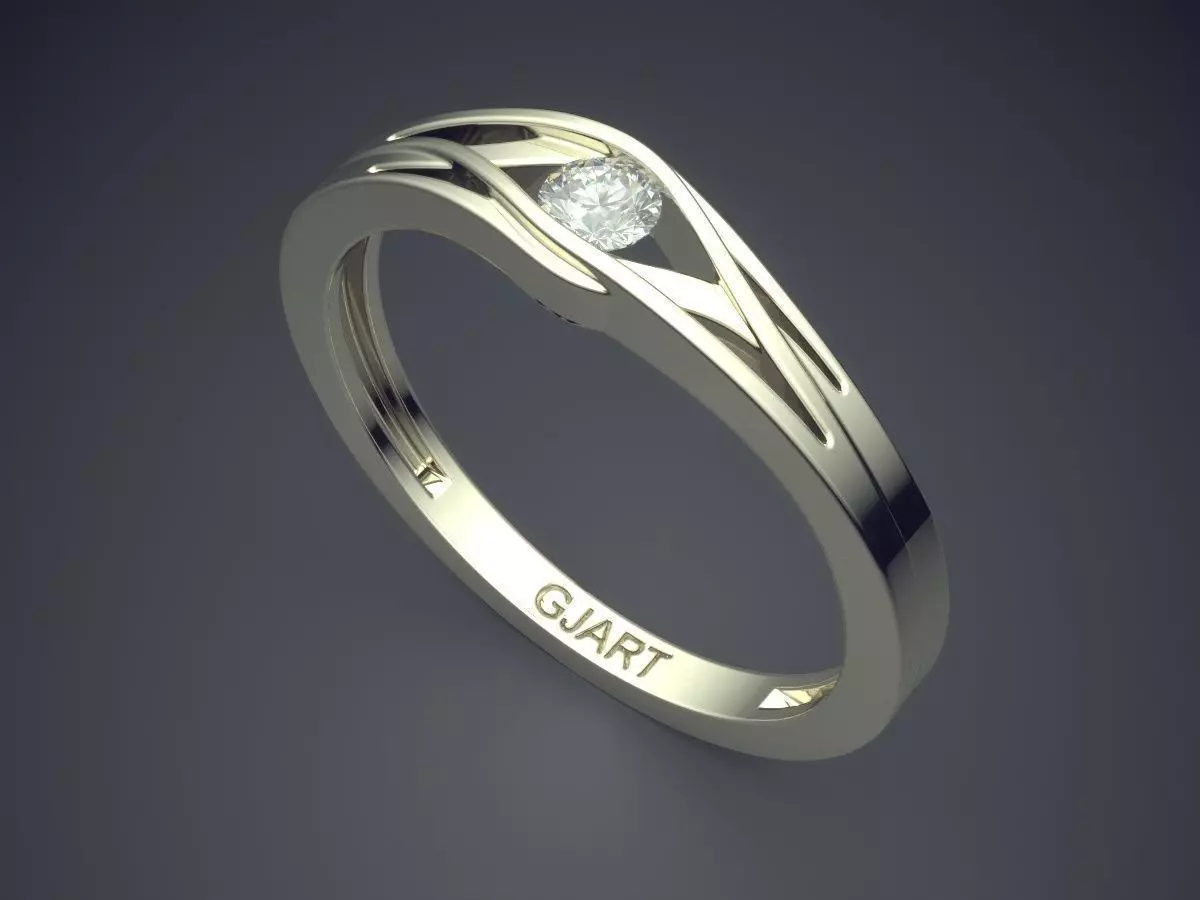 Unique Ring Gjart A-447 3D print model_1