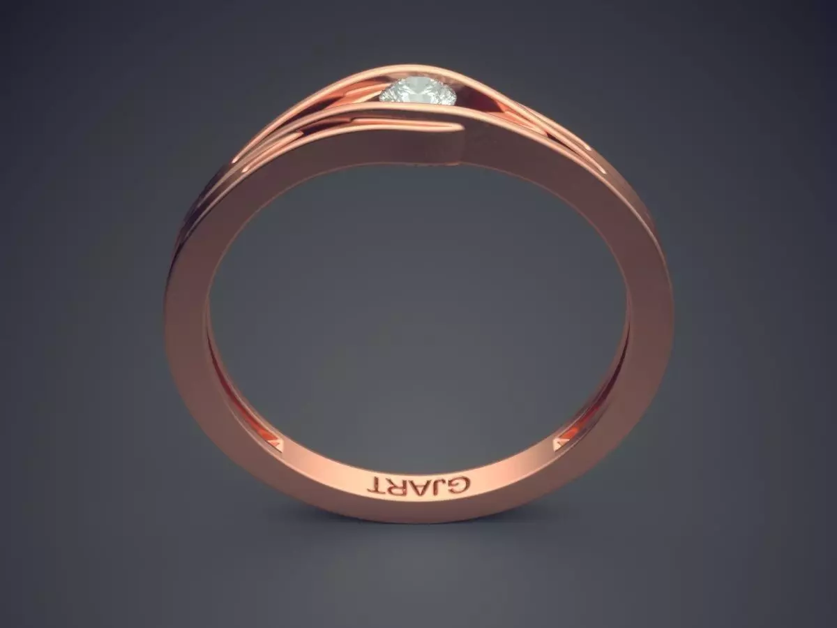 Unique Ring Gjart A-447 3D print model_2