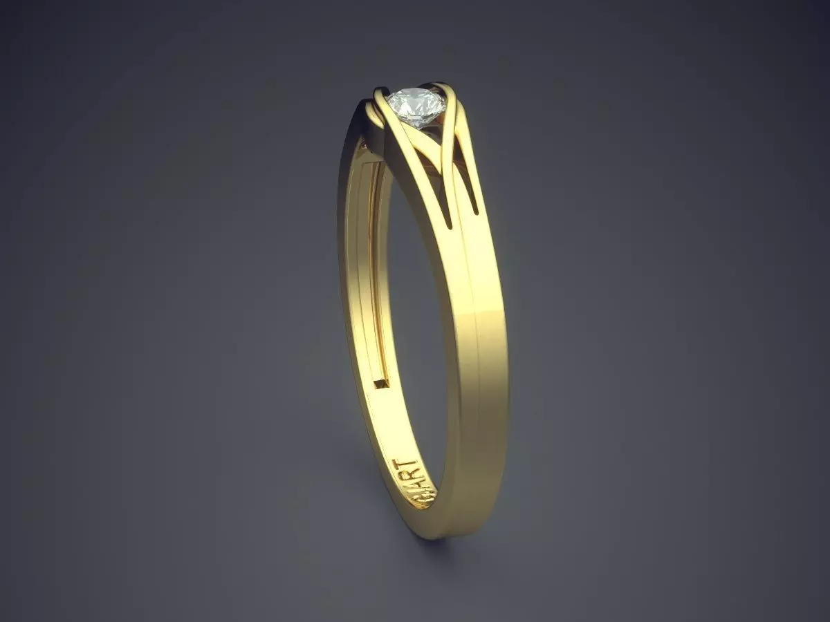 Unique Ring Gjart A-447 3D print model_3