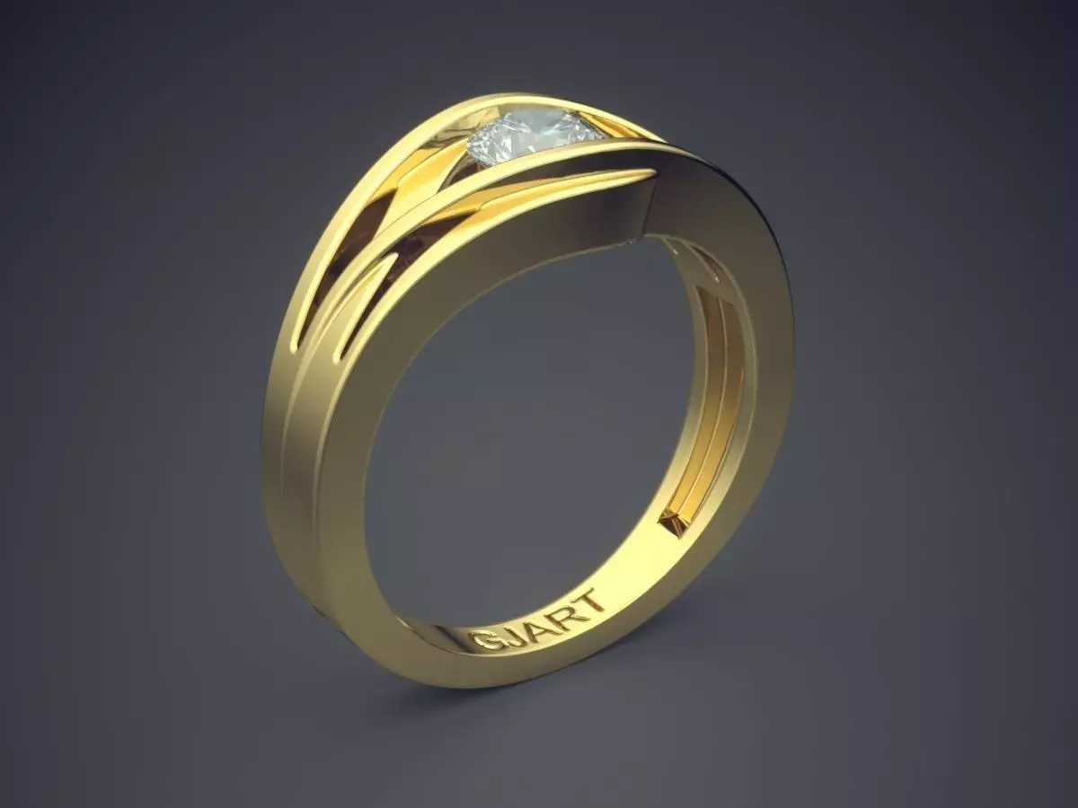 Unique Ring Gjart A-446 3D print model_0