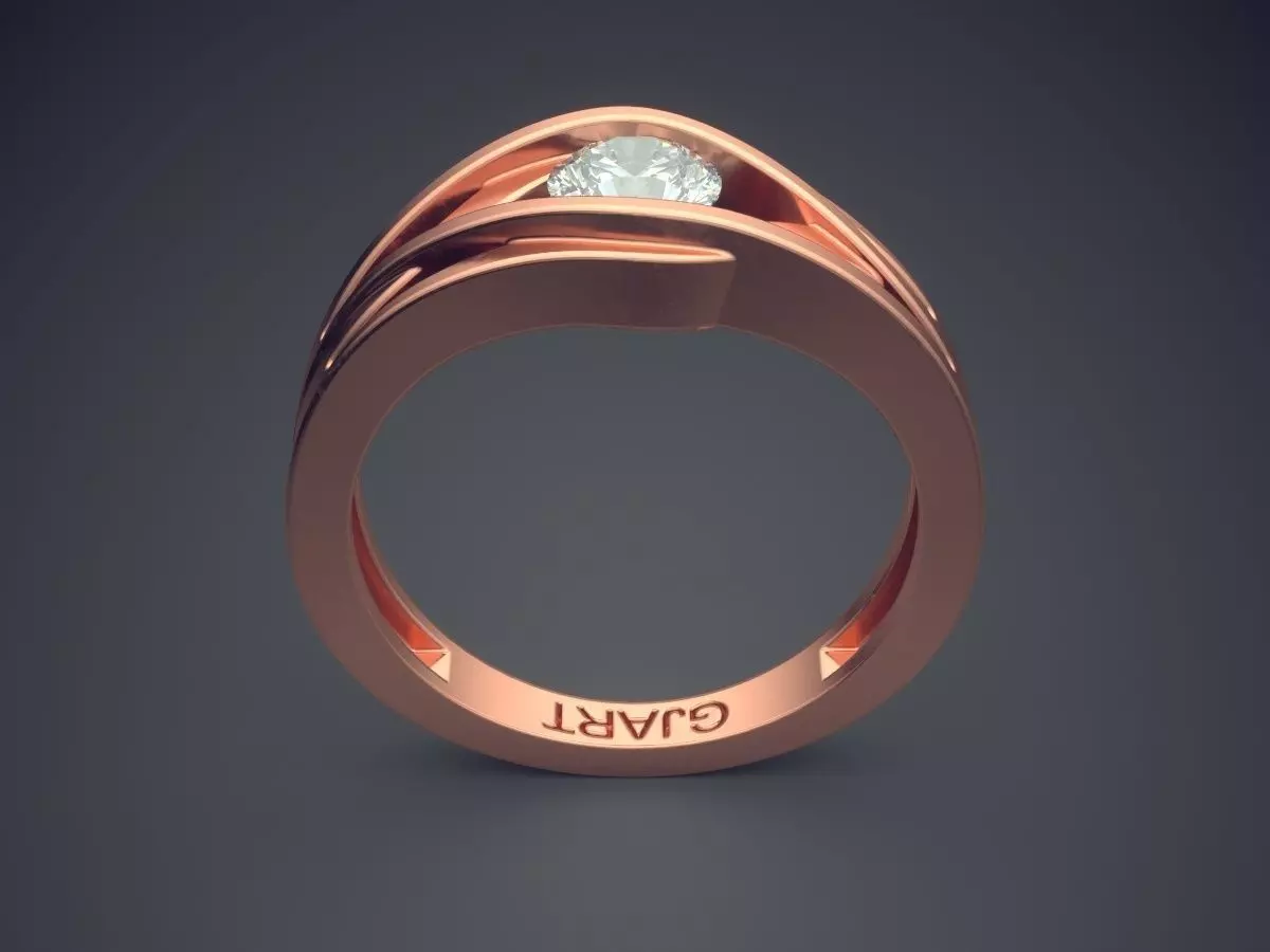 Unique Ring Gjart A-446 3D print model_2