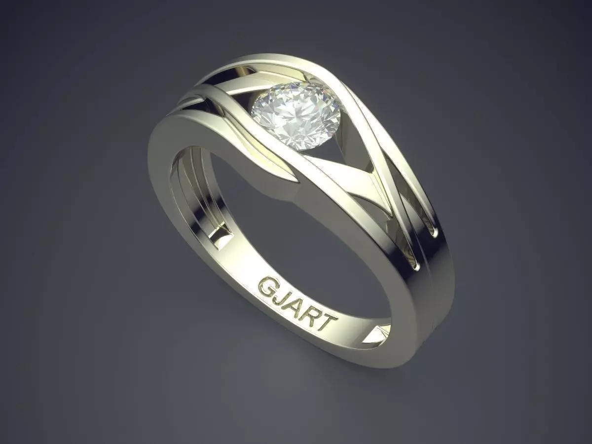 Unique Ring Gjart A-446 3D print model_1