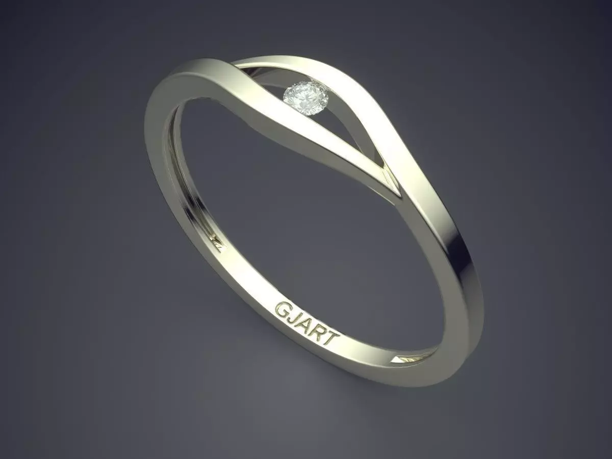 Ring Gjart A-445 3D print model_1