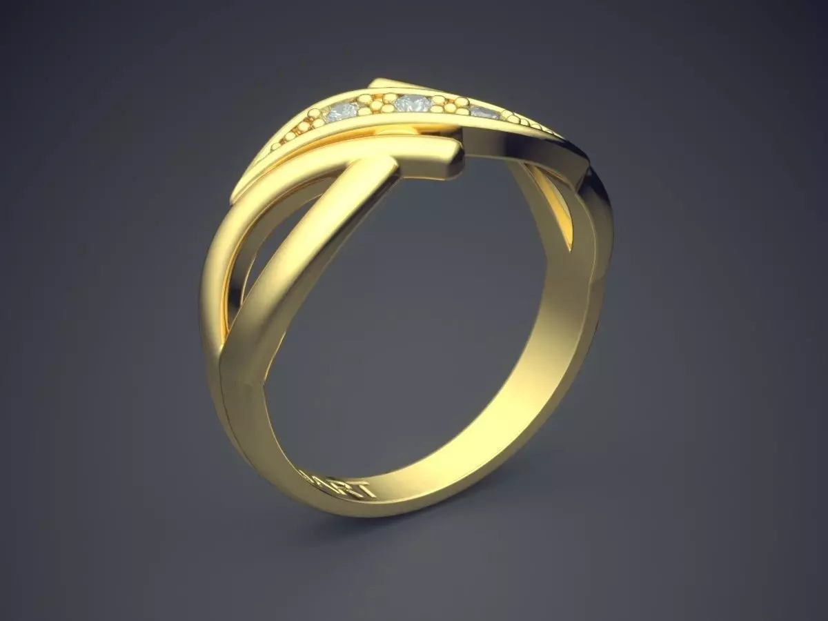 Ring Gjart A-438 3D print model_0