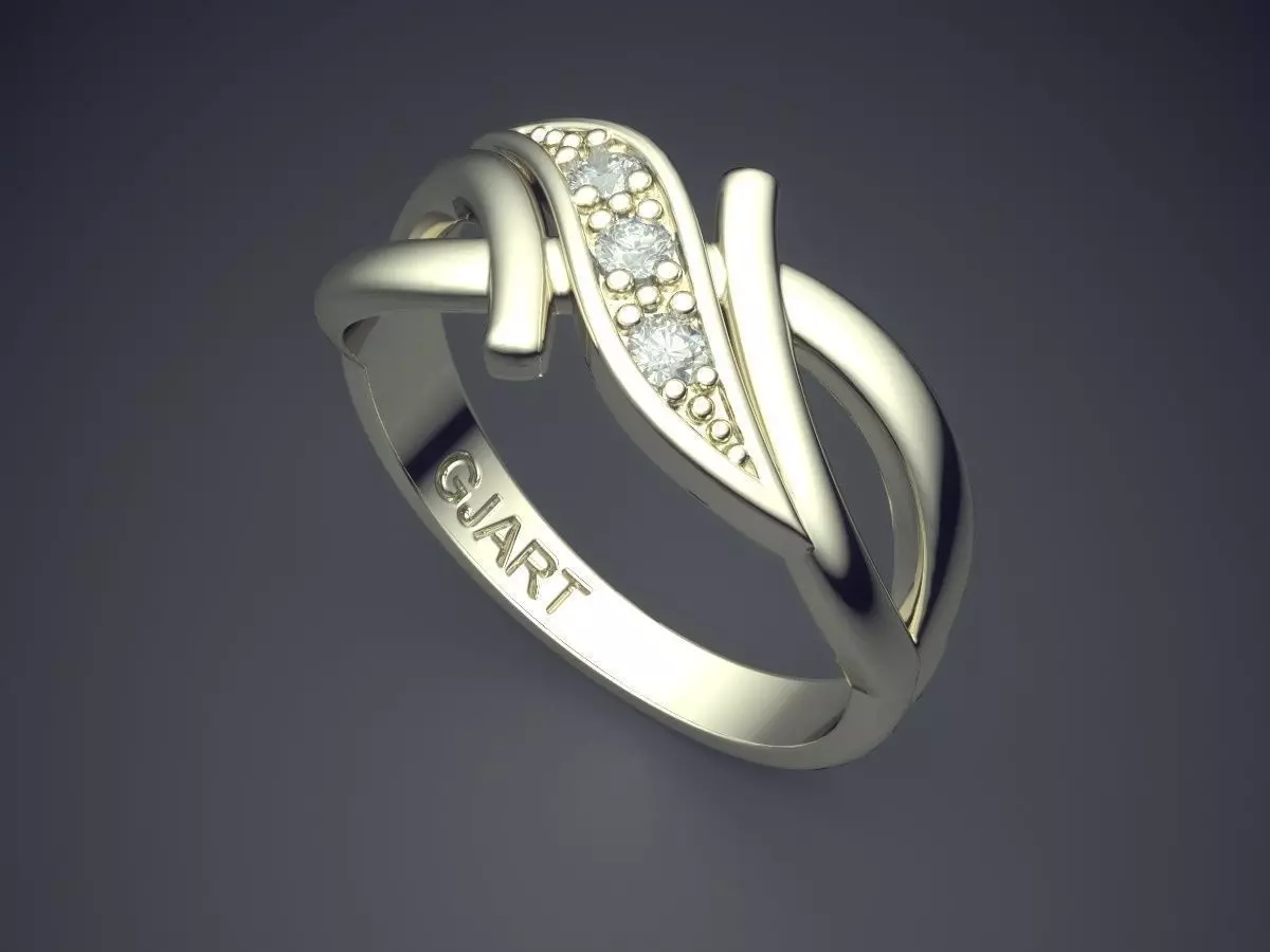 Ring Gjart A-438 3D print model_1