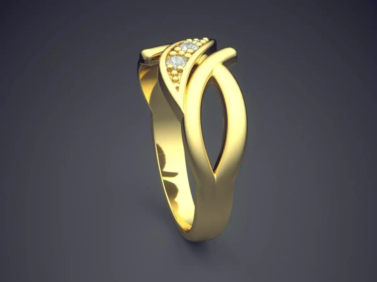 Ring Gjart A-438 3D print model_3
