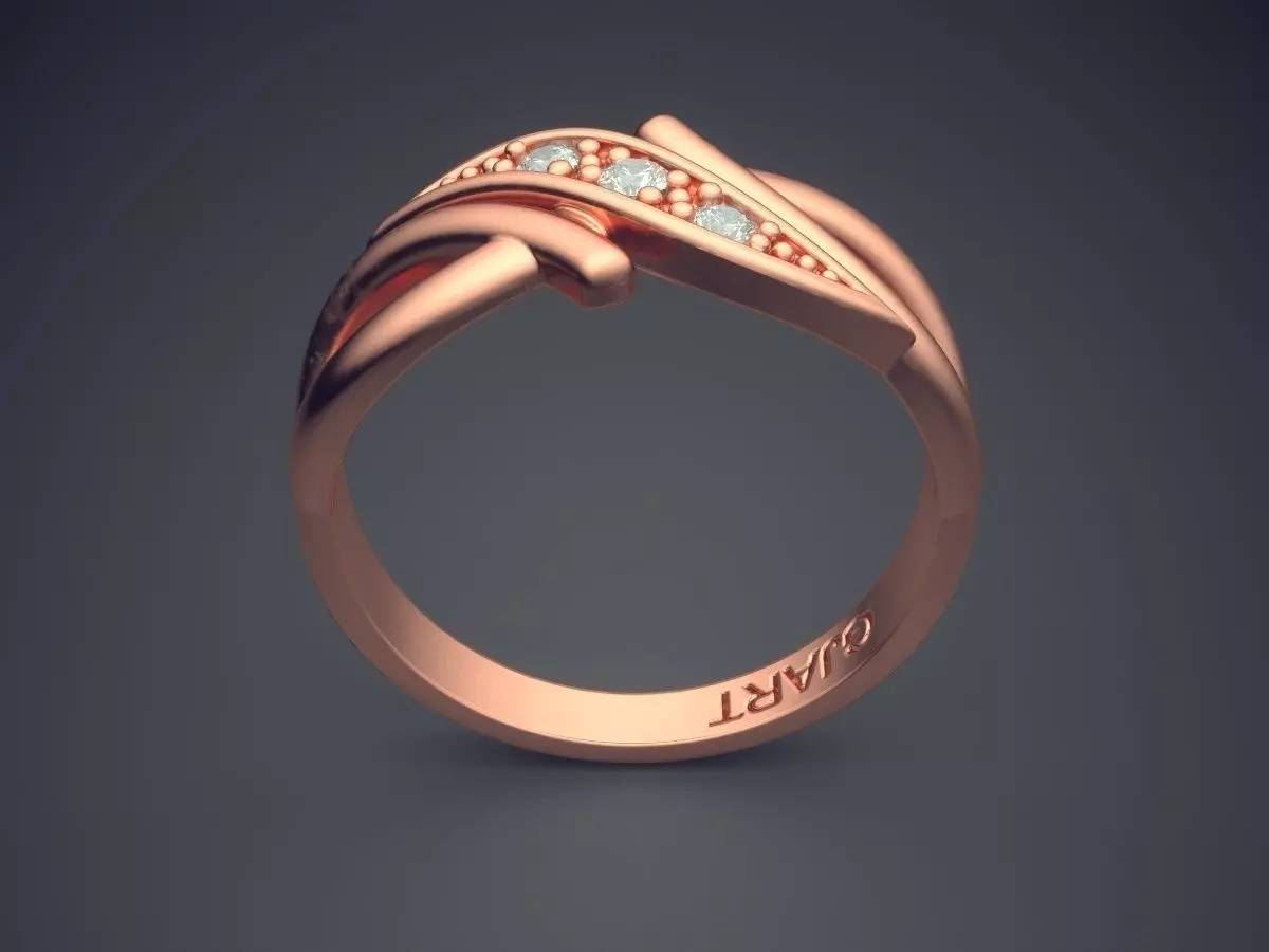 Ring Gjart A-438 3D print model_2