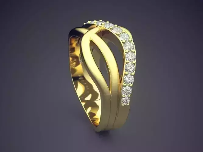 Ring With Small Diamonds Gjart A-433