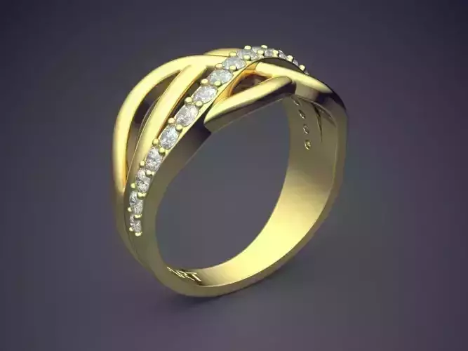 Ring With Small Diamonds Gjart A-433