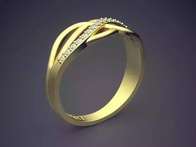 Ring With Small Diamonds Gjart A-432