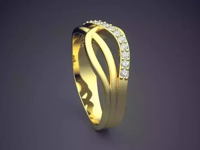 Ring With Small Diamonds Gjart A-431