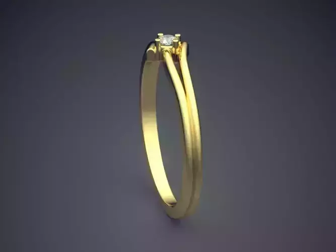 Ring With Tiny Diamond Gjart A-403