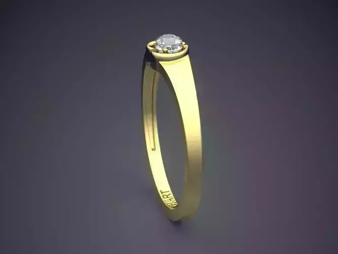 Ring With Heart-shaped Diamond Gjart A-396