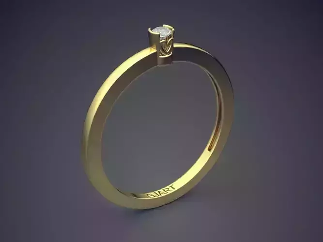 Ring With Small Diamond Gjart A-394