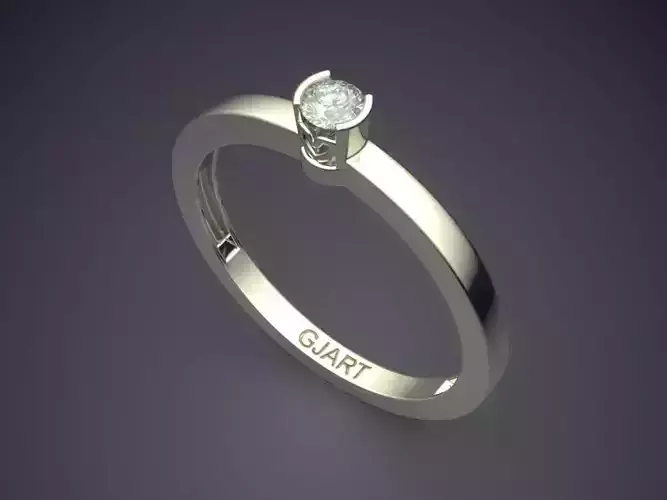 Ring With Small Diamond Gjart A-393