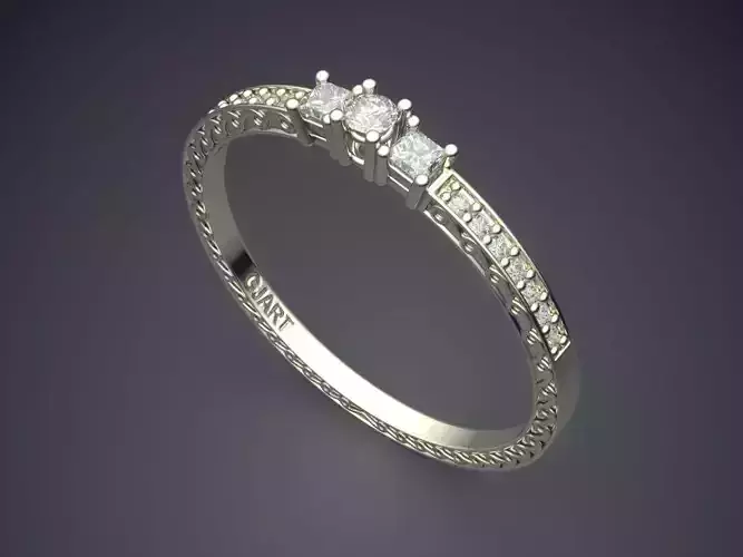 Ring With Diamonds Gjart A-38