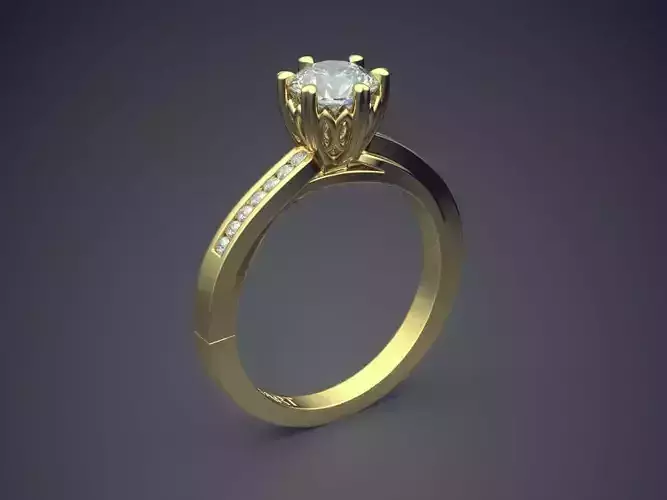 Ring With Diamonds Gjart A-375
