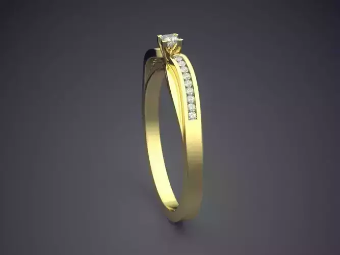 Ring With Diamonds Gjart A-374