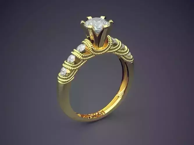 Ring With Diamonds A-366