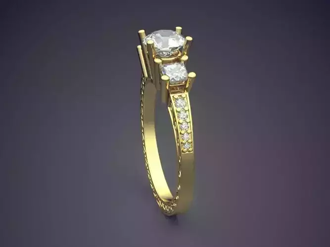 Ring With Diamonds Gjart A-36