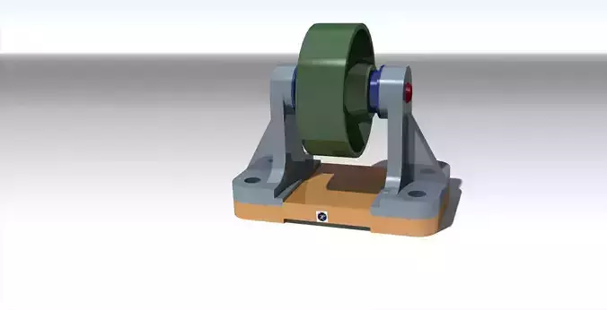 assembly machine with wheel Free 3D model