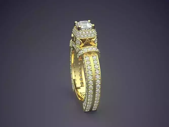 Luxurious Ring With Diamonds Gjart A-355
