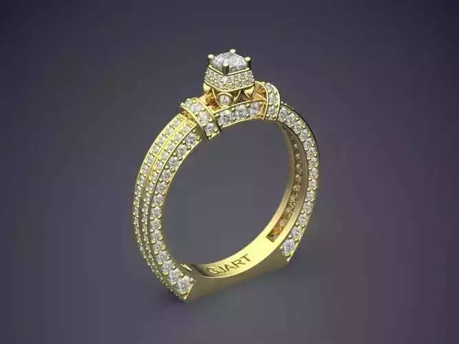 Ring With Diamonds Gjart A-356