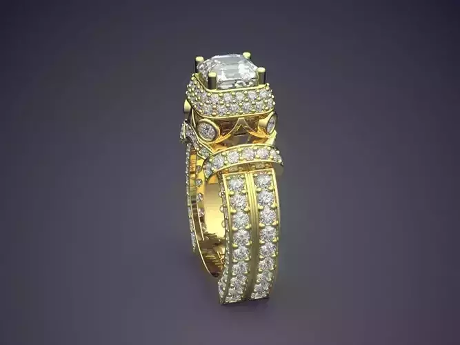 Unique Luxurious Ring With Diamonds Gjart A-354