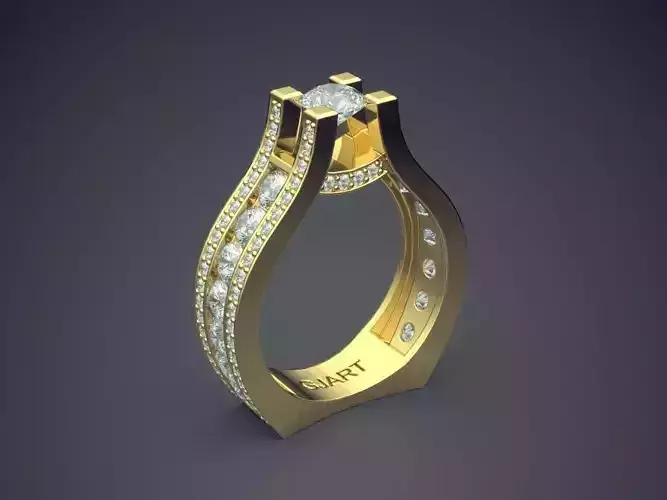 Ring With Diamonds Gjart A-336