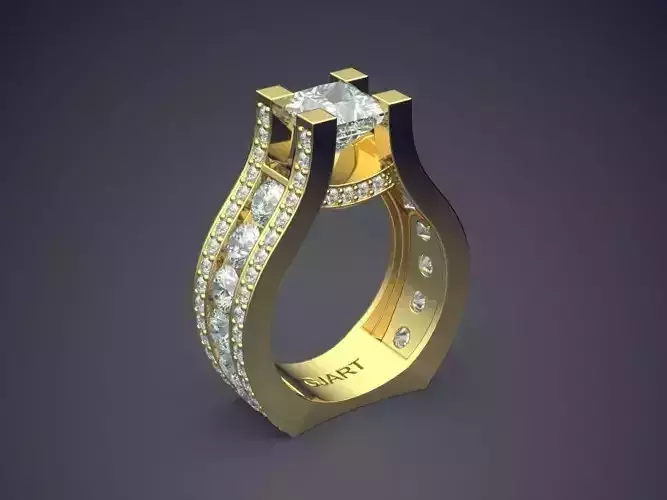 Ring With Diamonds Gjart A-332