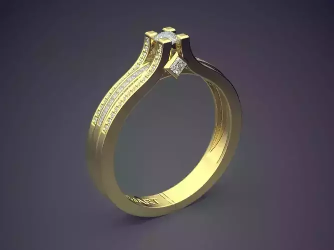 Ring With Diamonds Gjart A-331