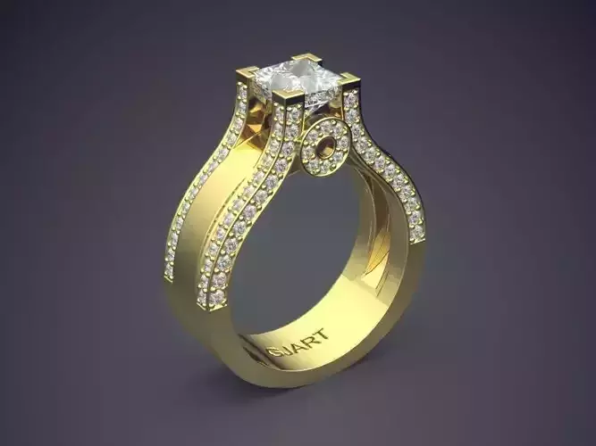 Ring With Diamonds Gjart A-324