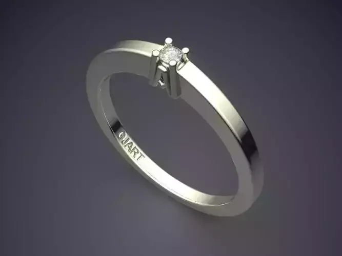 Ring With Tiny Diamond A-32