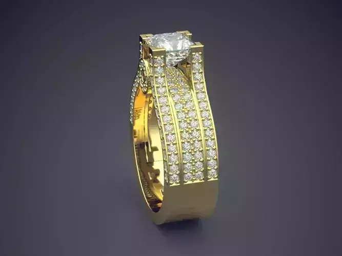 Luxurious Ring With Diamonds Gjart A-321