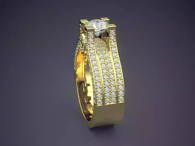 Unique Luxurious Ring With Diamonds Gjart A-318